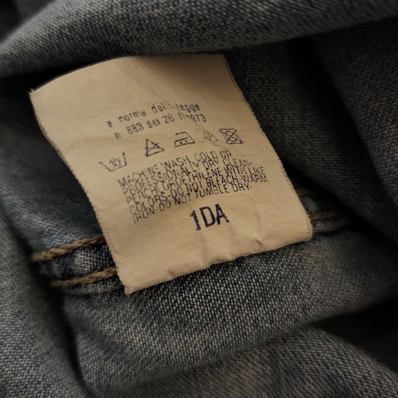 Vintage x 90s Versace Jean Couture Denim Button Down Shirt - Picture 12 of 14